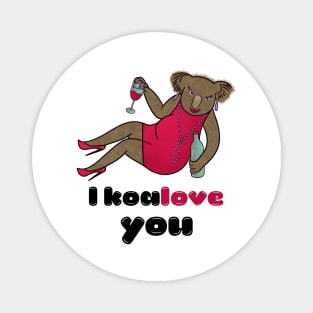 I koalove you - a funny cute koala Magnet